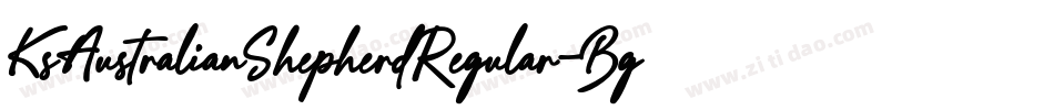 KsAustralianShepherdRegular-Bgj5字体转换