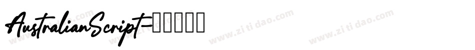 AustralianScript字体转换