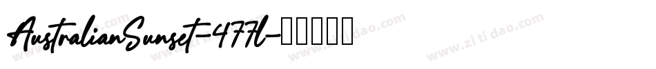 AustralianSunset-477l字体转换