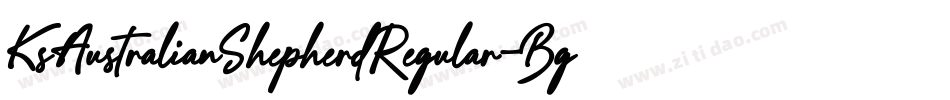 KsAustralianShepherdRegular-Bgj5字体转换