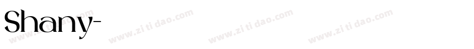 Shany字体转换
