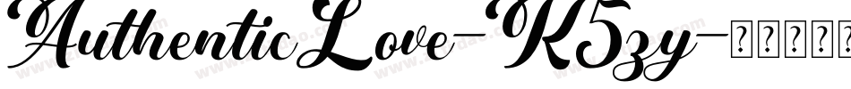AuthenticLove-K5zy字体转换