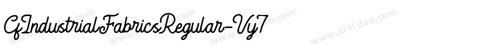 CfIndustrialFabricsRegular-Vy70字体转换