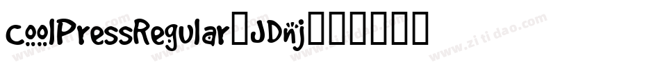 CoolPressRegular-JDnj字体转换