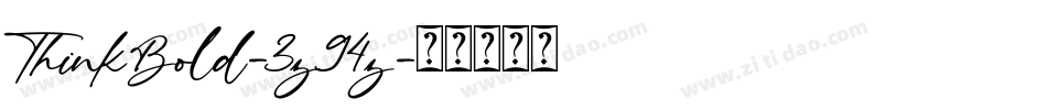 ThinkBold-3z94z字体转换
