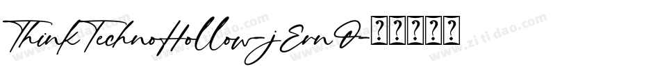 ThinkTechnoHollow-jErnO字体转换