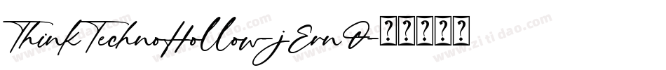 ThinkTechnoHollow-jErnO字体转换