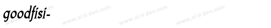 goodfisi字体转换