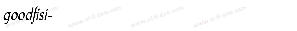 goodfisi字体转换