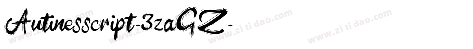 Autinesscript-3zaGZ字体转换