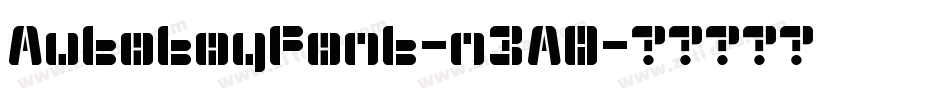 AutotoyFont-n3AO字体转换
