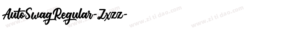 AutoSwagRegular-Zxzz字体转换