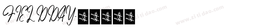 FIELDDAY字体转换