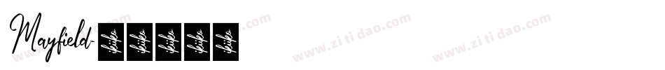 Mayfield字体转换