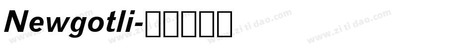 Newgotli字体转换