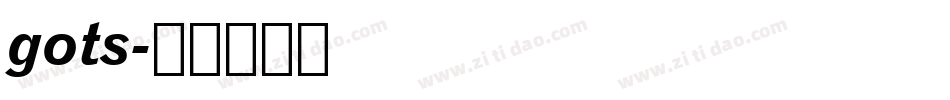 gots字体转换