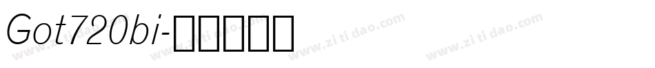 Got720bi字体转换