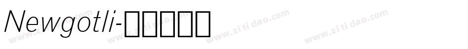 Newgotli字体转换