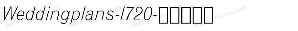 Weddingplans-l720字体转换