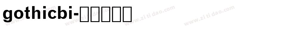 gothicbi字体转换