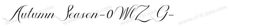AutumnSeason-0WlZG字体转换