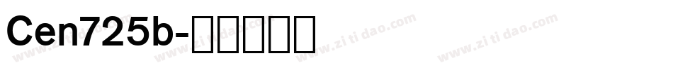 Cen725b字体转换