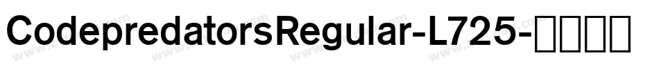 CodepredatorsRegular-L725字体转换