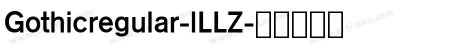 Gothicregular-lLLZ字体转换