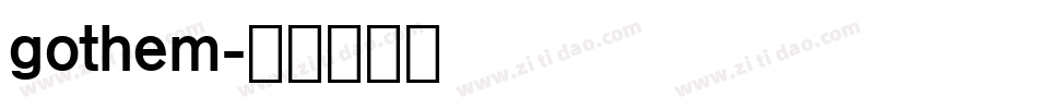 gothem字体转换