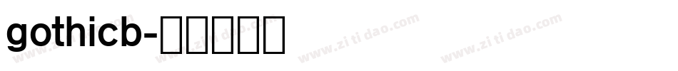 gothicb字体转换
