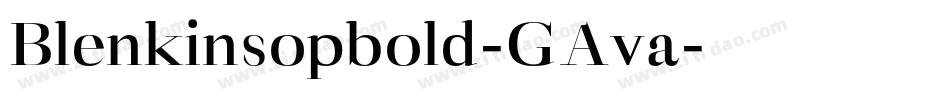Blenkinsopbold-GAva字体转换