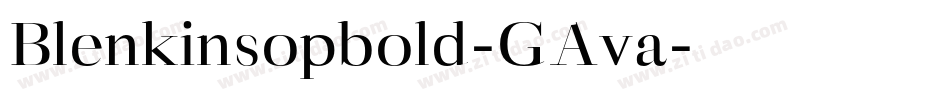 Blenkinsopbold-GAva字体转换
