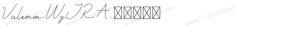 Valemon-WyJRA字体转换