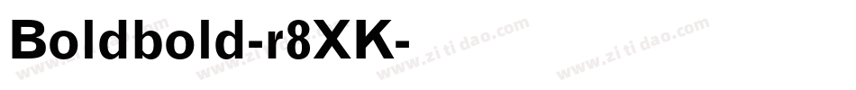 Boldbold-r8XK字体转换
