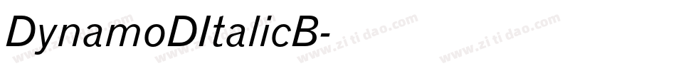 DynamoDItalicB字体转换