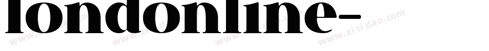 londonline字体转换