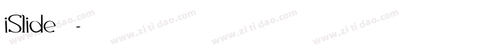 iSlide云犹体字体转换