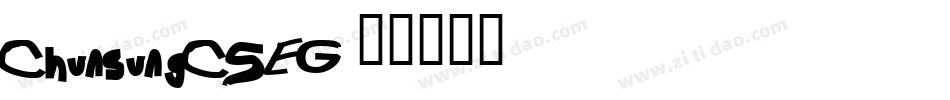 ChunsungCSEG字体转换