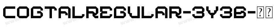CogtalRegular-3y36字体转换