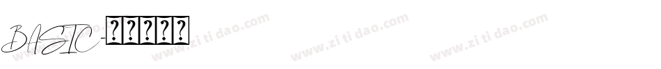 BASIC字体转换