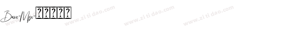 Basic-Mjzx字体转换