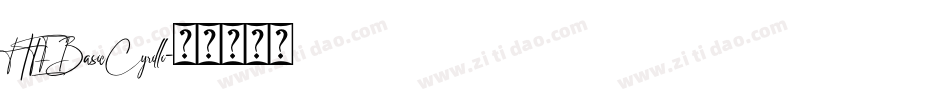 HTEBasicCyrilli字体转换