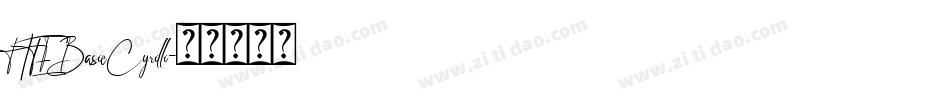 HTEBasicCyrilli字体转换