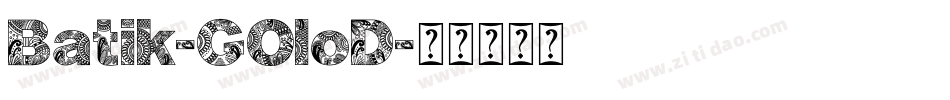Batik-GOloD字体转换