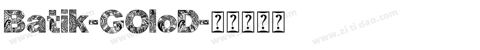 Batik-GOloD字体转换
