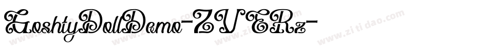 GoshtyDollDemo-ZVERz字体转换