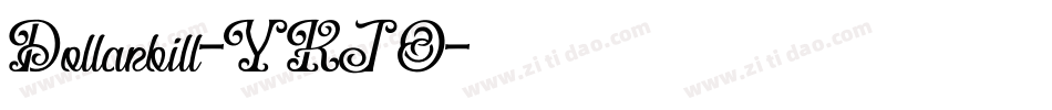 Dollarbill-YKJO字体转换