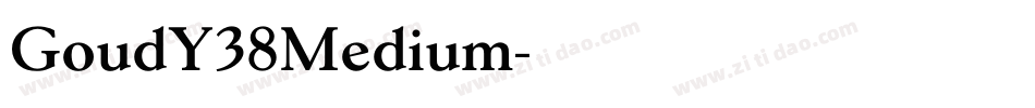 GoudY38Medium字体转换