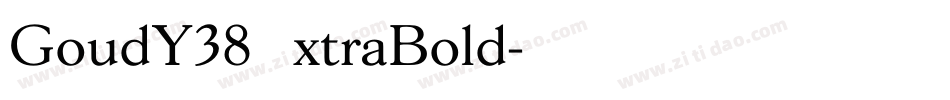 GoudY38ExtraBold字体转换