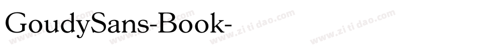 GoudySans-Book字体转换